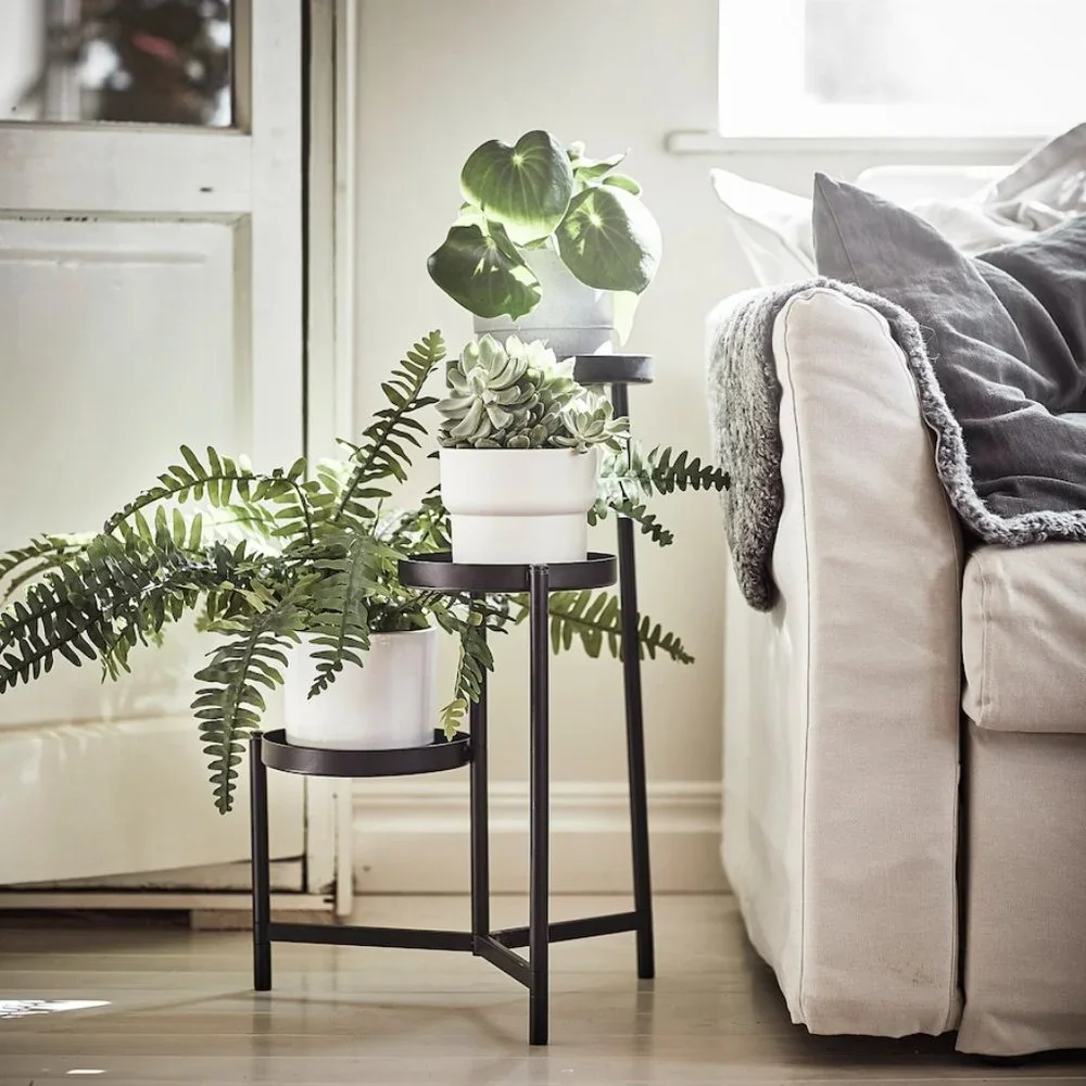 IKEA | Other | New Ikea Olivblad Plant Stand Steel Indooroutdoor Black 22 |  Poshmark